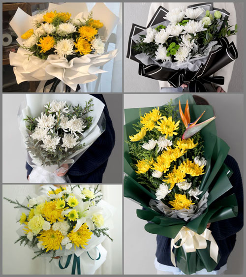山东青岛黄岛区铁山街道李家店子村白事花束代送